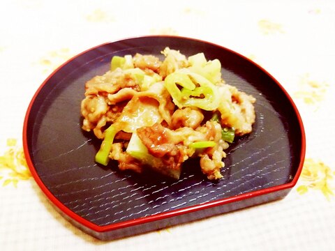 葱と豚肉の生姜焼き